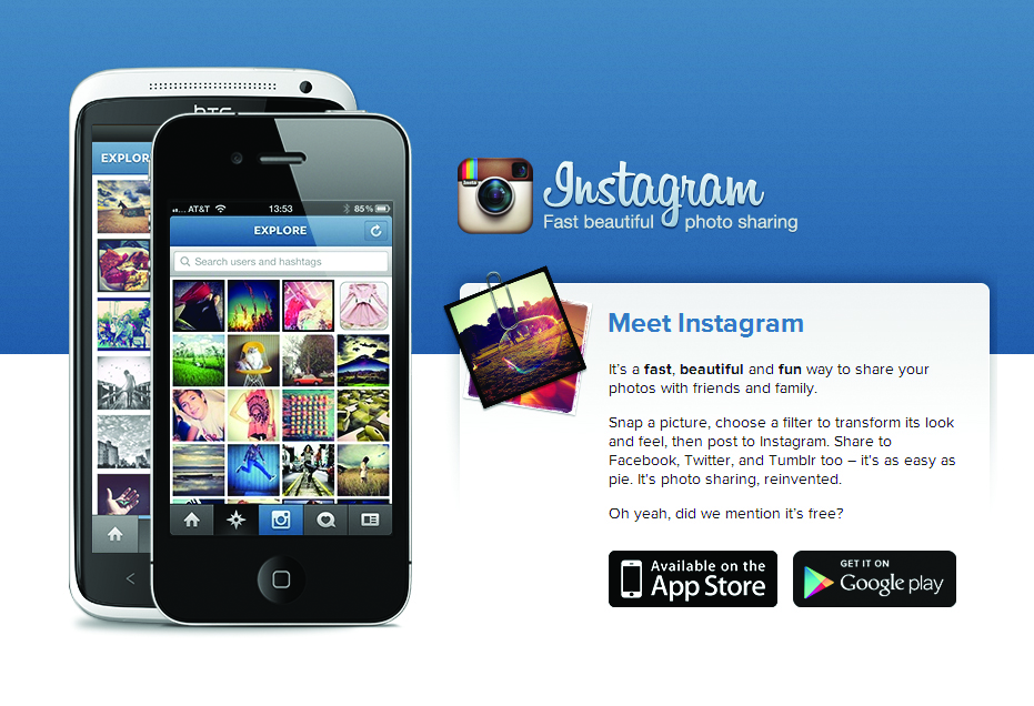 capture d'écran de l'application Instagram